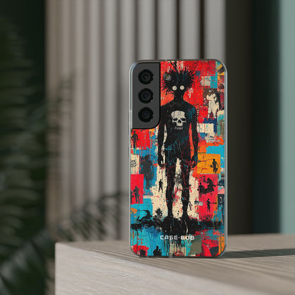 Spiky Skull Silhouette Samsung S22 - Soft