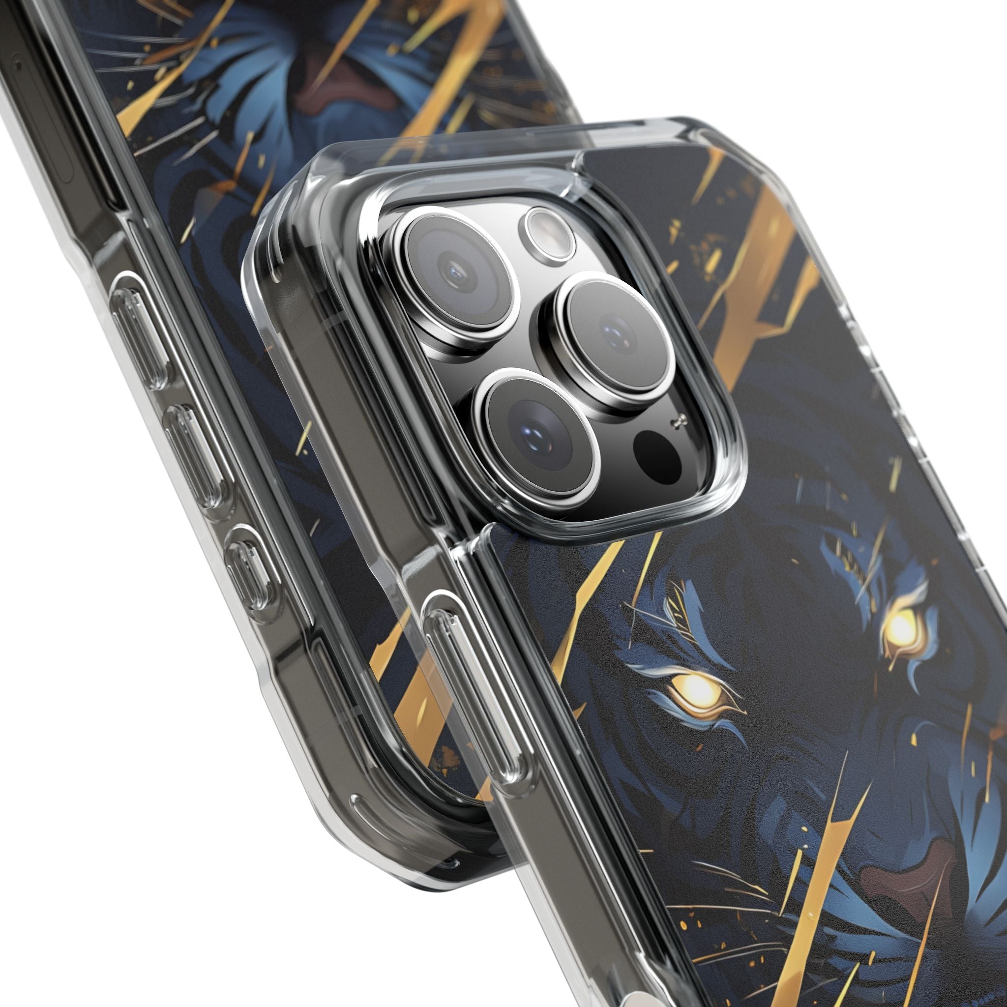 Tiger's Glowing Gaze iPhone Case - Impact