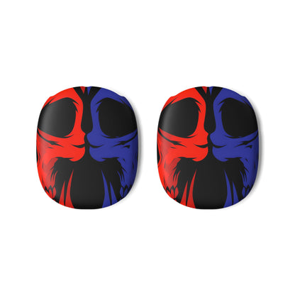 Dual Skulls RedBlue - AirPod Max Case