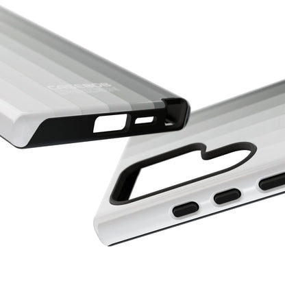 Silver Gradient Stripes Samsung S24 - Tough