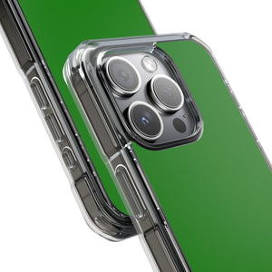 India Green | Handyhülle für iPhone (Clear Impact Case - Magnetisch) 