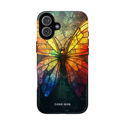 Stained Glass Butterfly iPhone 16 Plus Case - Tough+