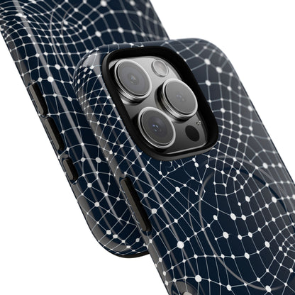 Warped Grid Web iPhone 16 - Tough+