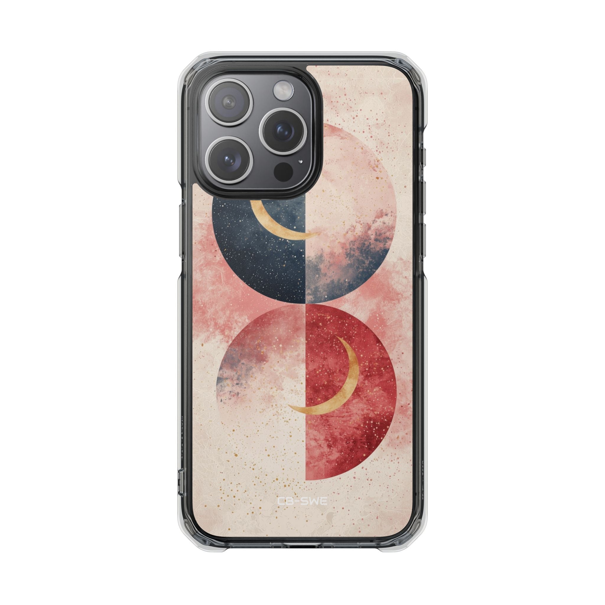 Crescents Embrace Stars iPhone Case - Impact