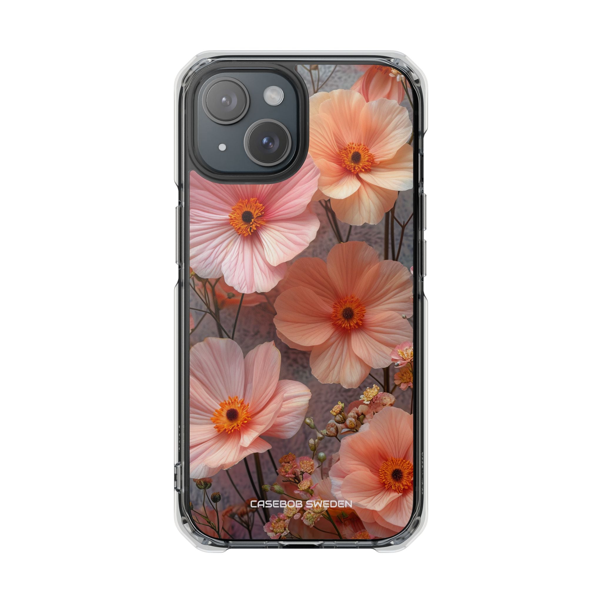 Serene Botanical Blooms - Clear Impact iPhone 15 Phone Case