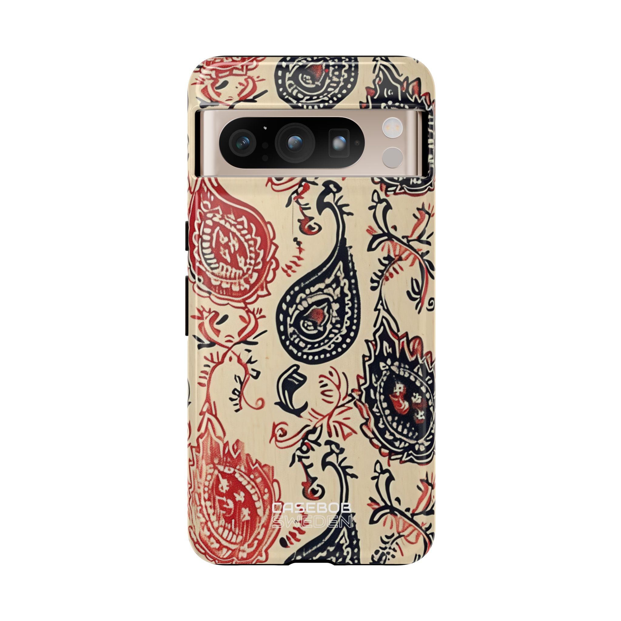 Navy Paisley Swirl Google Pixel 8 - Tough