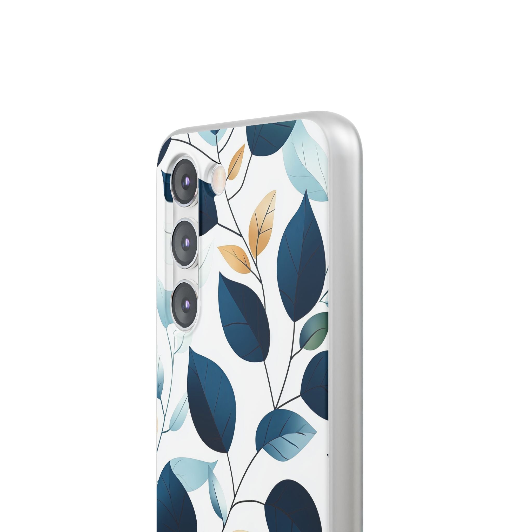 Navy Leaf Veins Samsung S23 Case - Soft