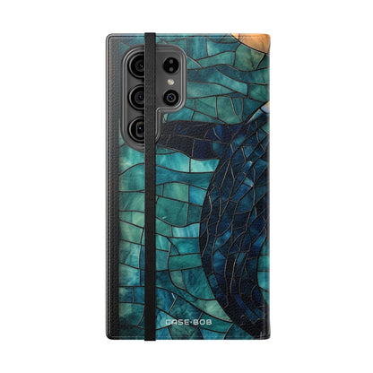 Blue Whale Mosaic - Samsung S23 Ultra Case - Wallet