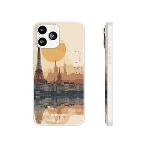 Parisian Sunset Serenity | Flexible Phone Case for iPhone