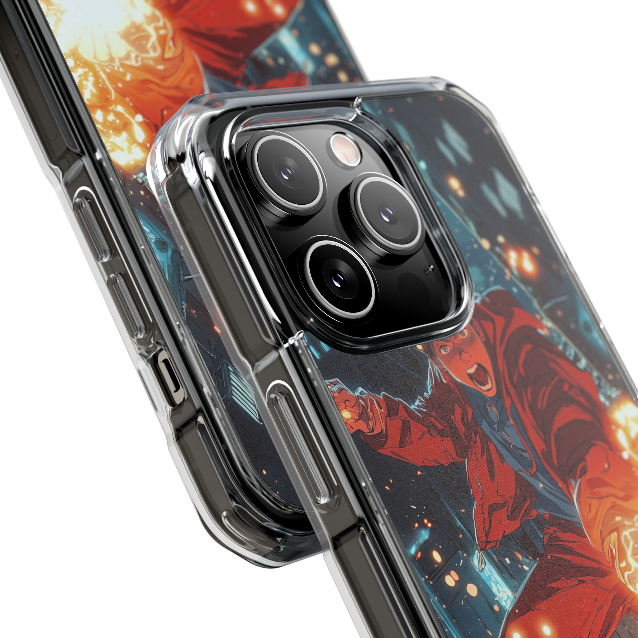 Flames Ignite Action iPhone Case - Impact