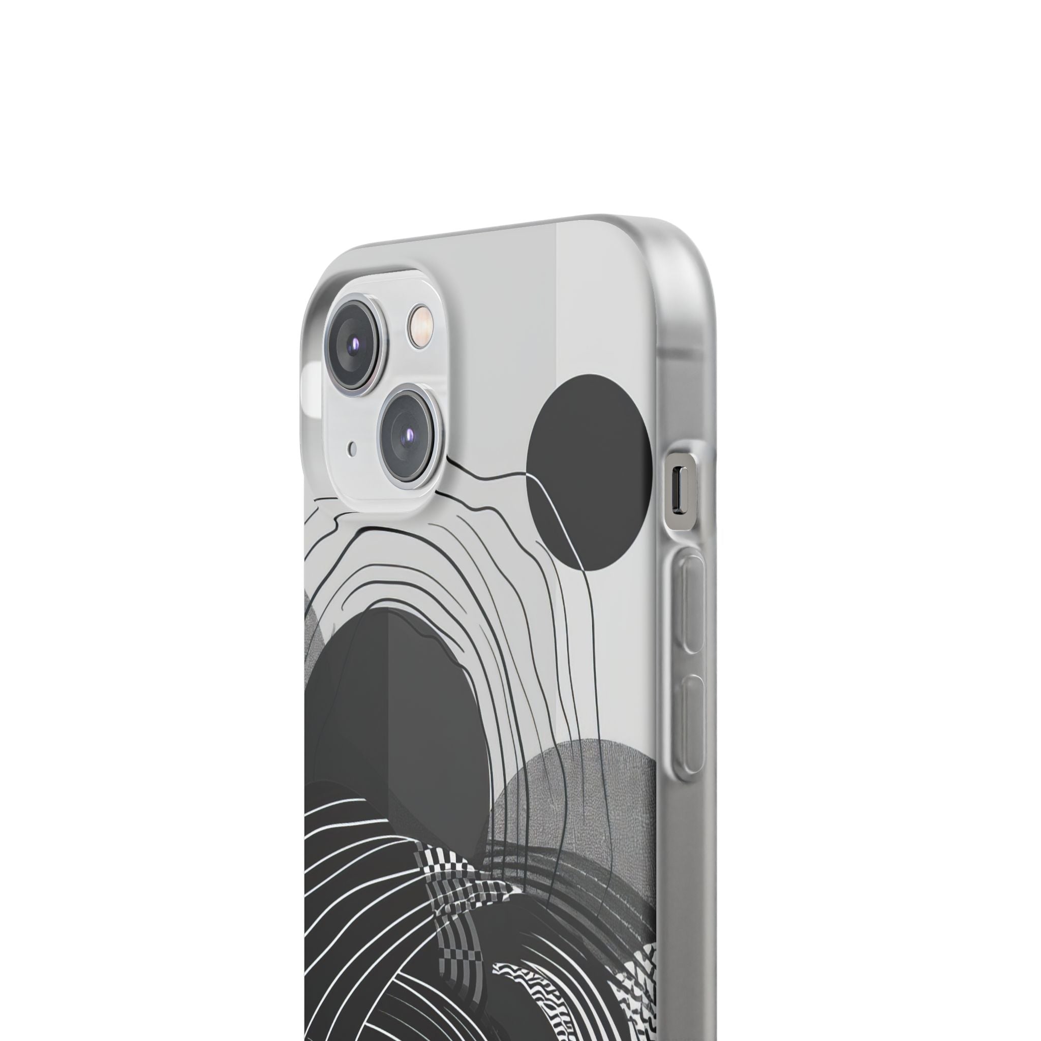 Monochrome Dynamics | Flexible Phone Case for iPhone