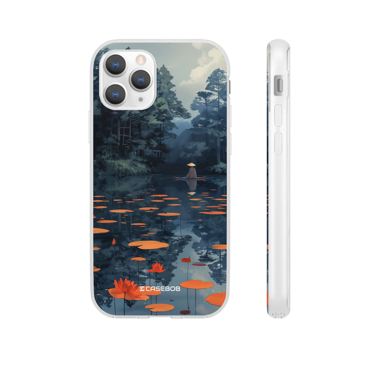 Tranquil Lotus Serenity | Flexible Phone Case for iPhone