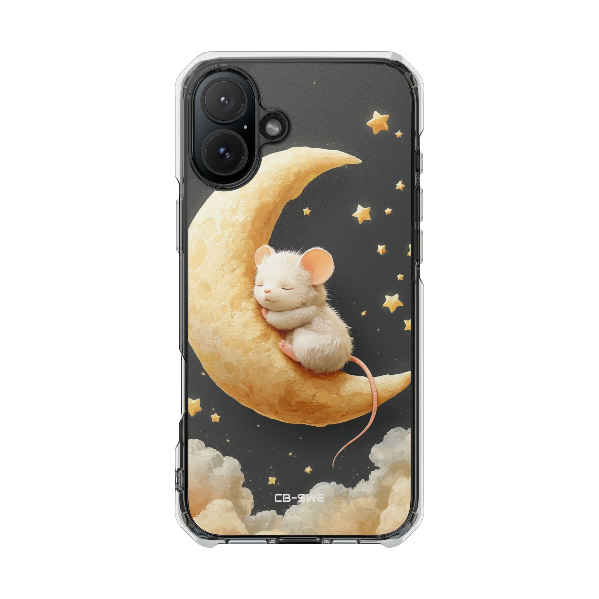 Moon Cradles Mouse iPhone Case - Impact