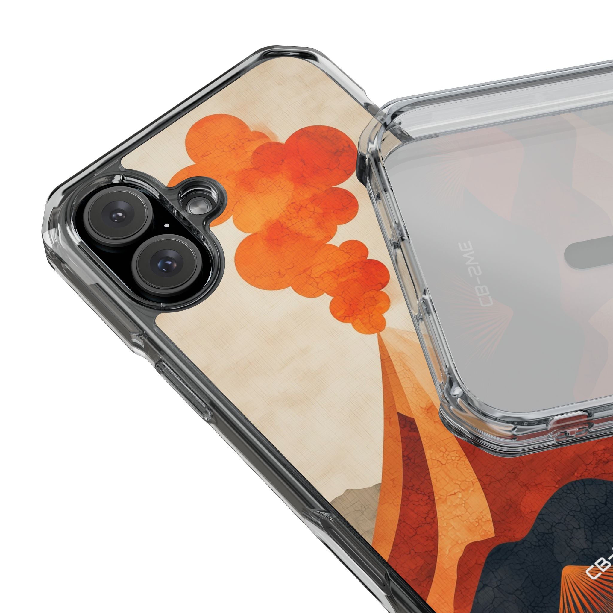 Erupting Heat Waves iPhone Case - Impact