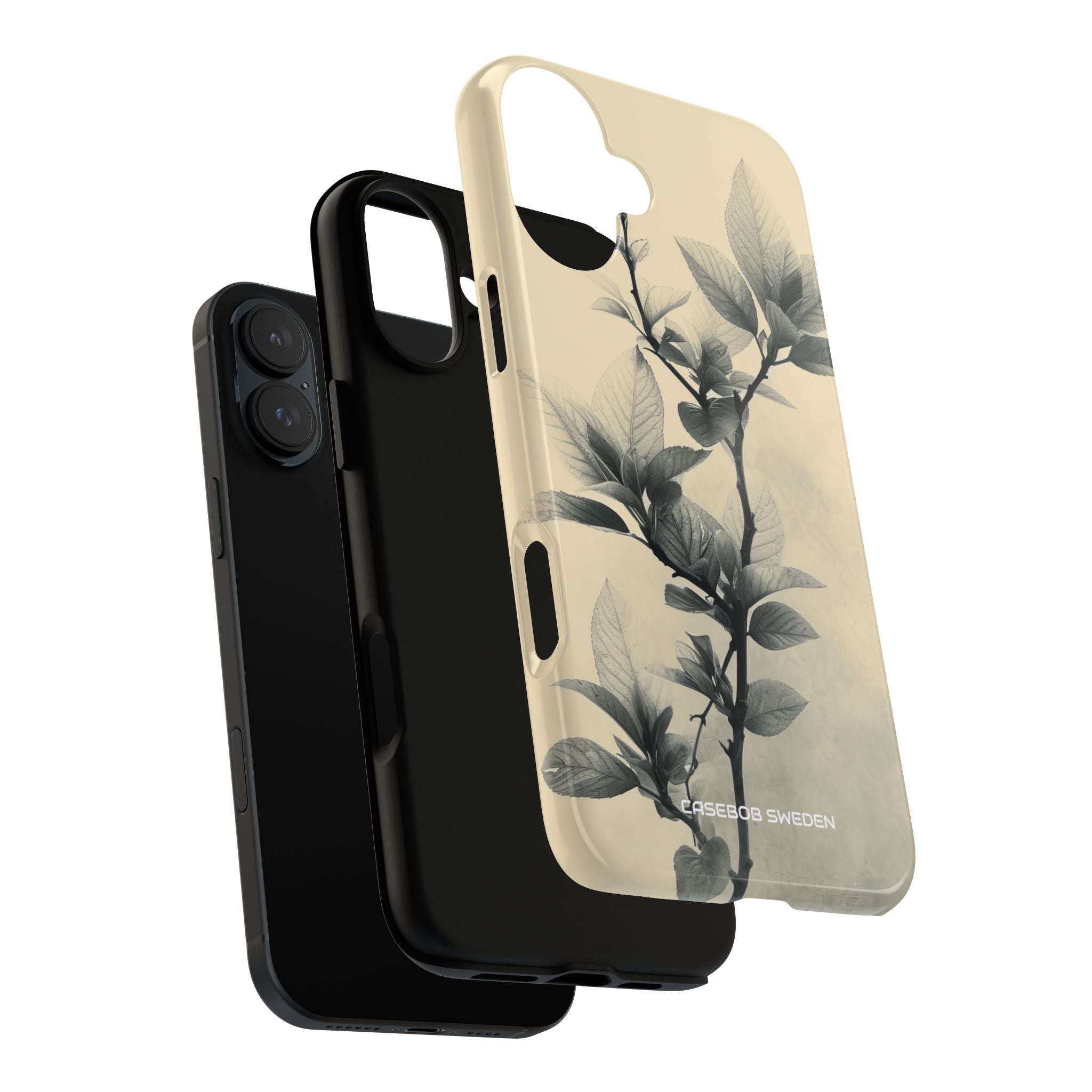 Beige Branch Art - Tough iPhone 16 Phone Case