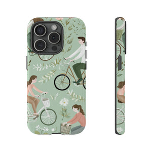 Pastel Bike Ride Romance - Protective Phone Case