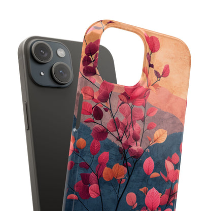 Autumn Tree Harmony - Slim iPhone 15 Phone Case