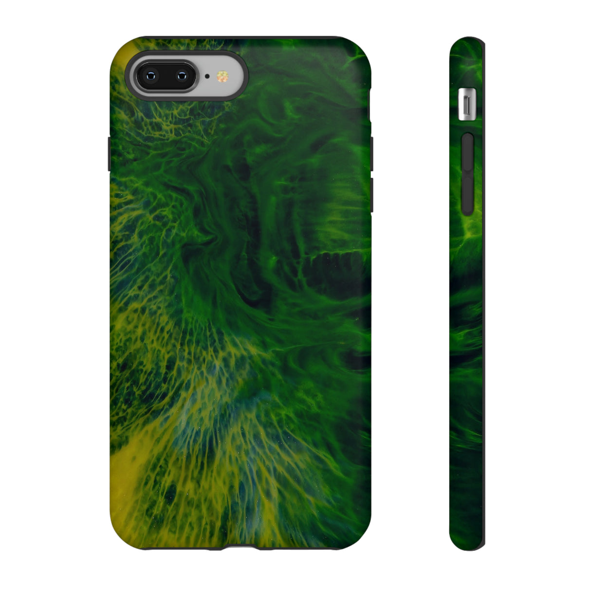 Dark Green Ink Art - Protective Phone Case