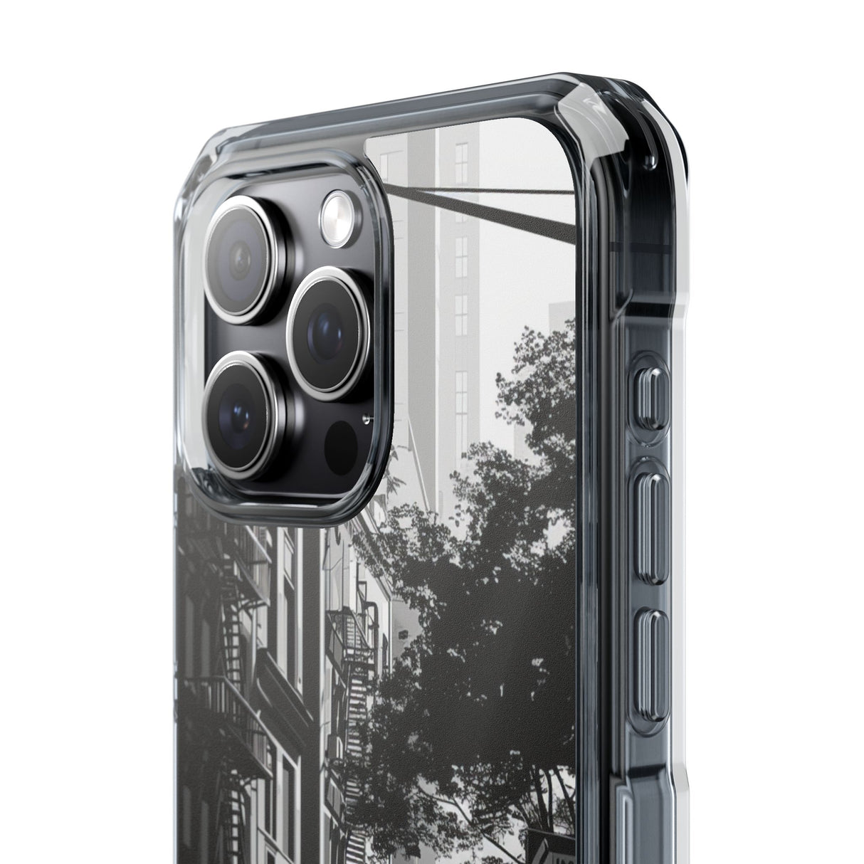 Urban Serenity - Phone Case for iPhone (Clear Impact - Magnetic)