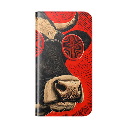 Spiral Cow Vision - iPhone 16 Pro Case - Wallet