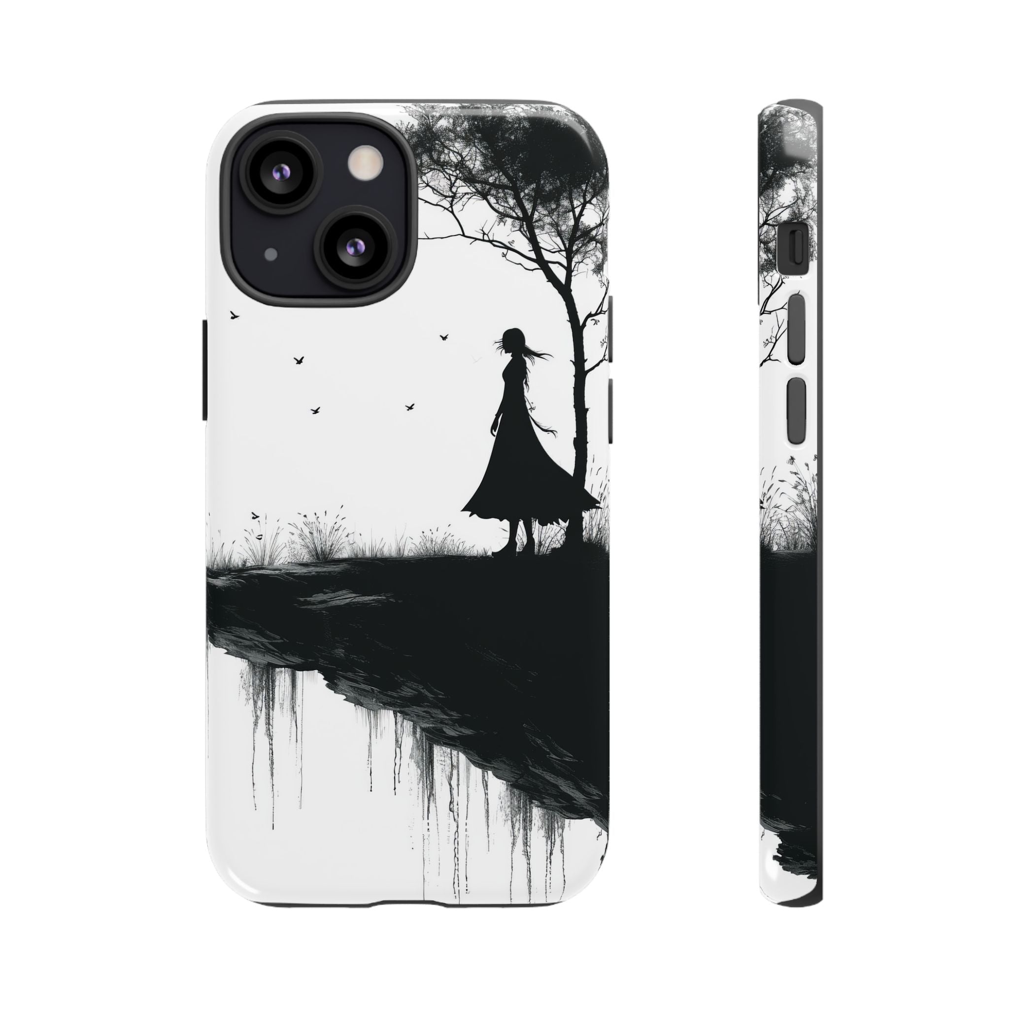 Cliffside Silhouette iPhone 13 Mini Case - Tough