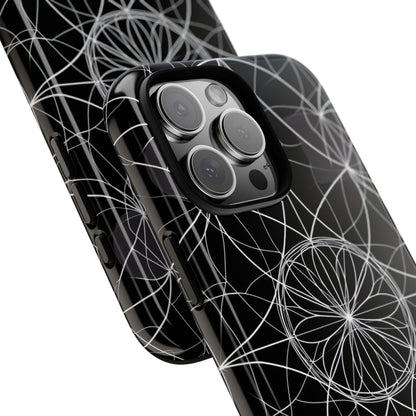 Symmetric Line Bloom iPhone 16 - Tough