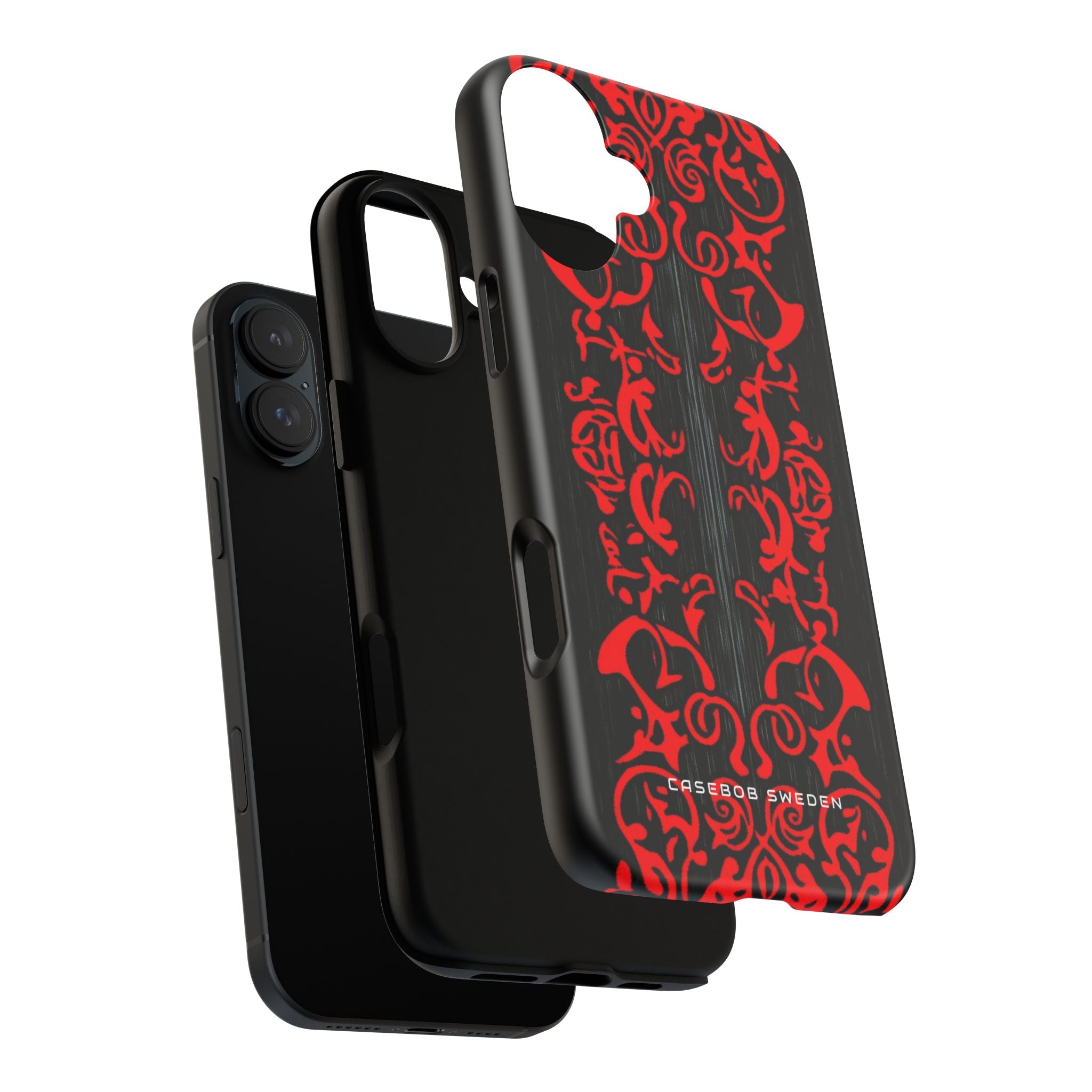 Gothic Crimson Symmetry iPhone 16 - Tough Phone Case