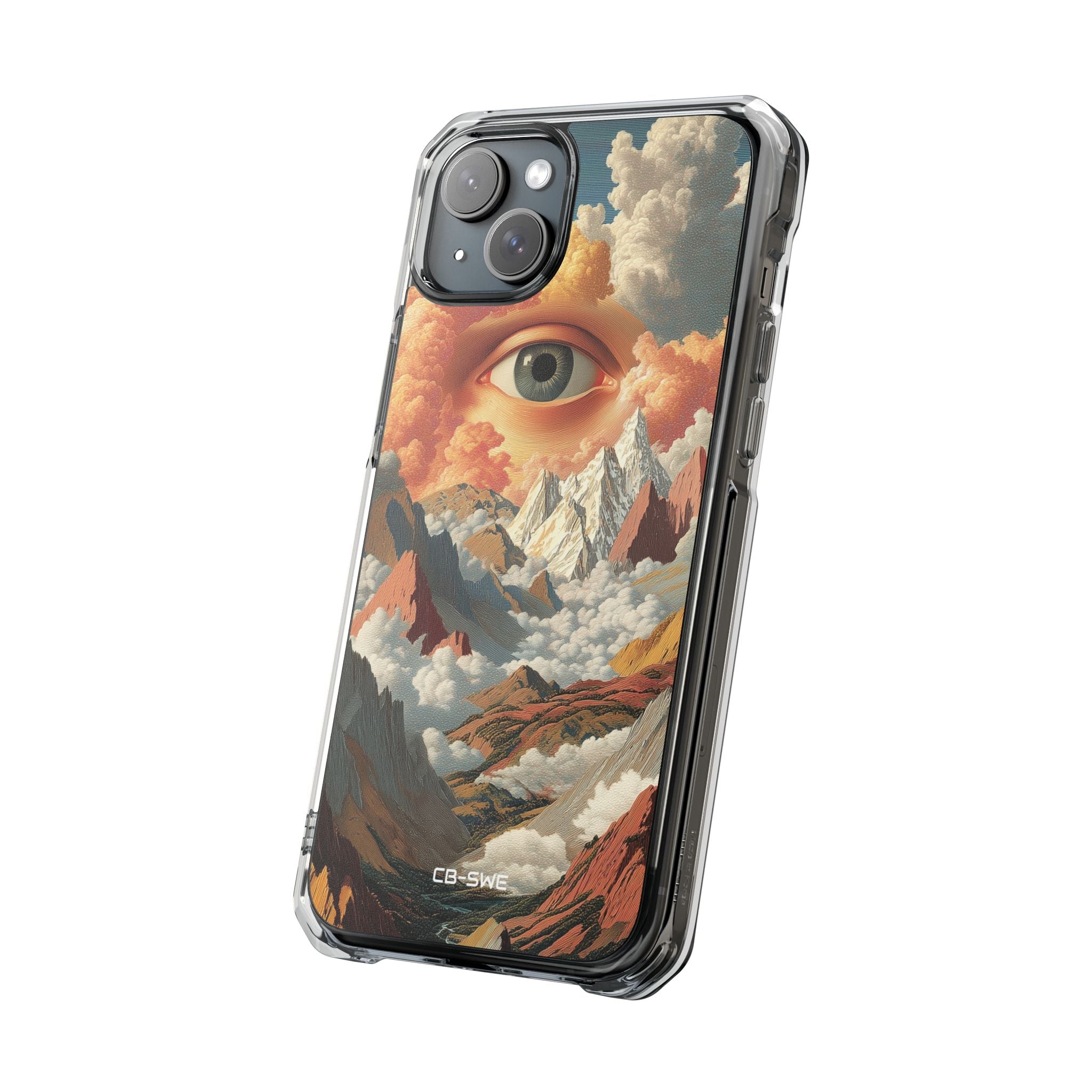 Eye Reflects Mountains iPhone Case - Impact