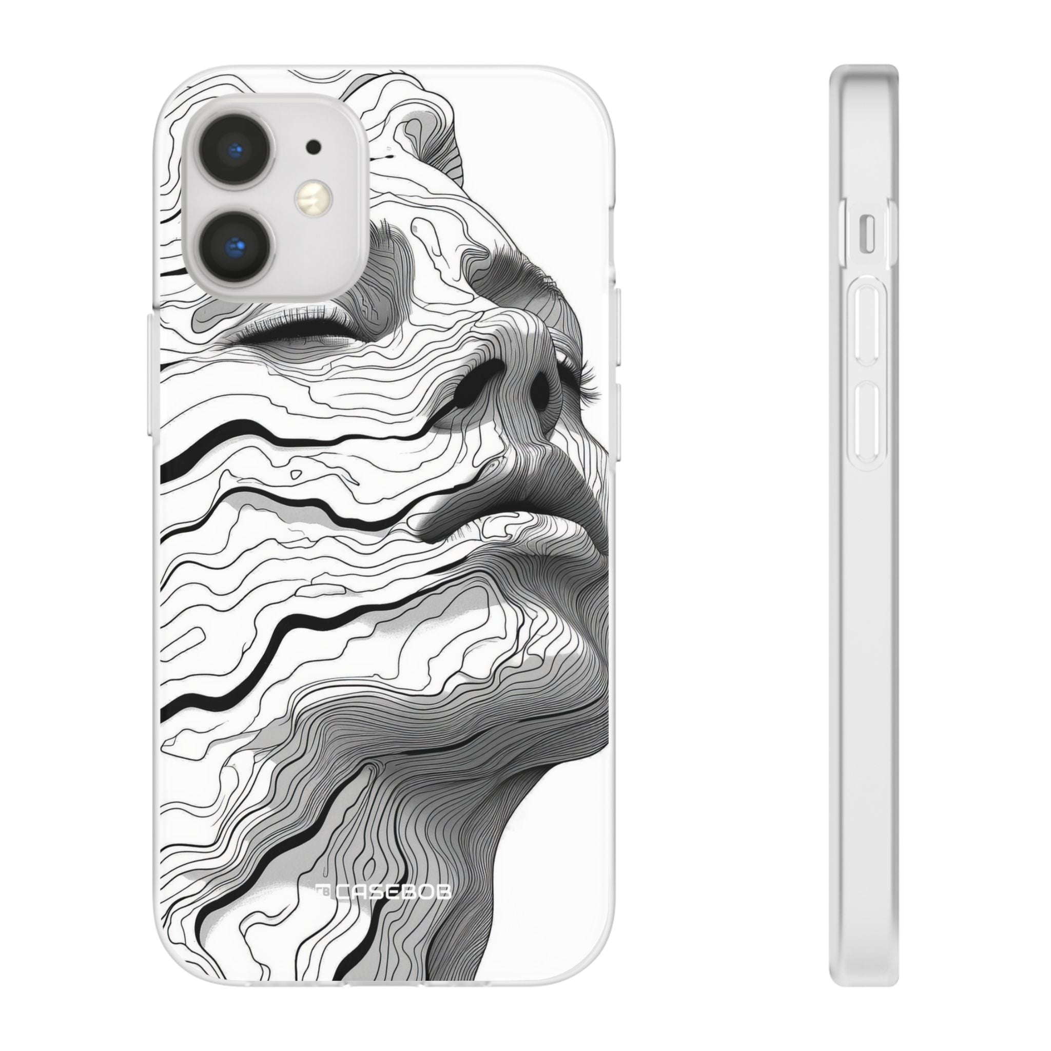 Topographic Serenity | Flexible Phone Case for iPhone