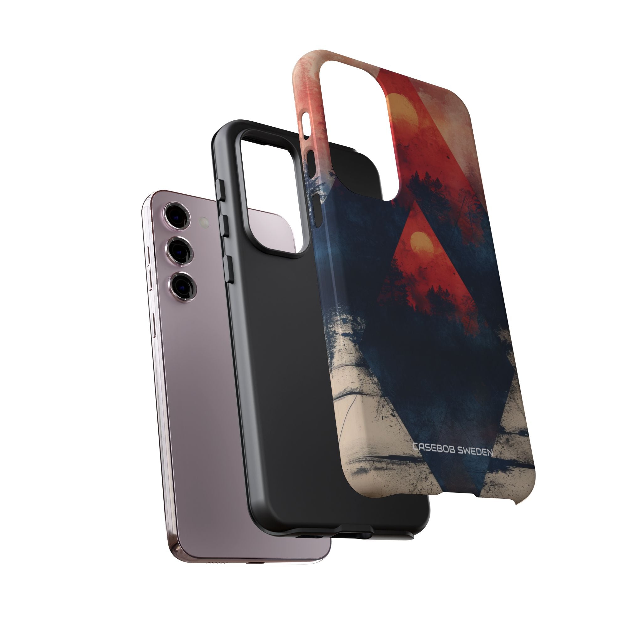 Red Sky Serenity - Tough Samsung S23 Phone Case