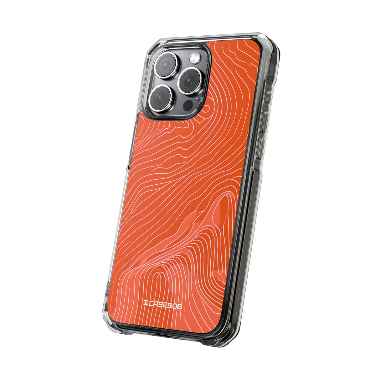 Pantone Tangerine Design | Handyhülle für iPhone (Clear Impact Case – magnetisch)