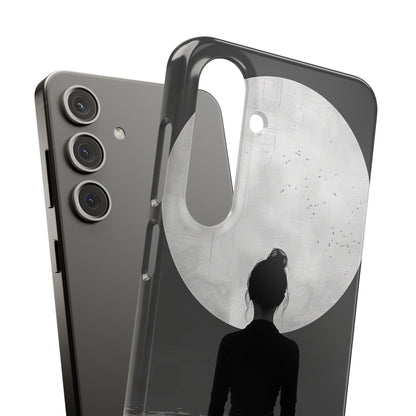 Zen Serenity Moon Reflection Samsung S24 - Slim Phone Case