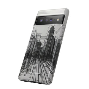 Urban Wireframe | Protective Phone Case for Google Pixel