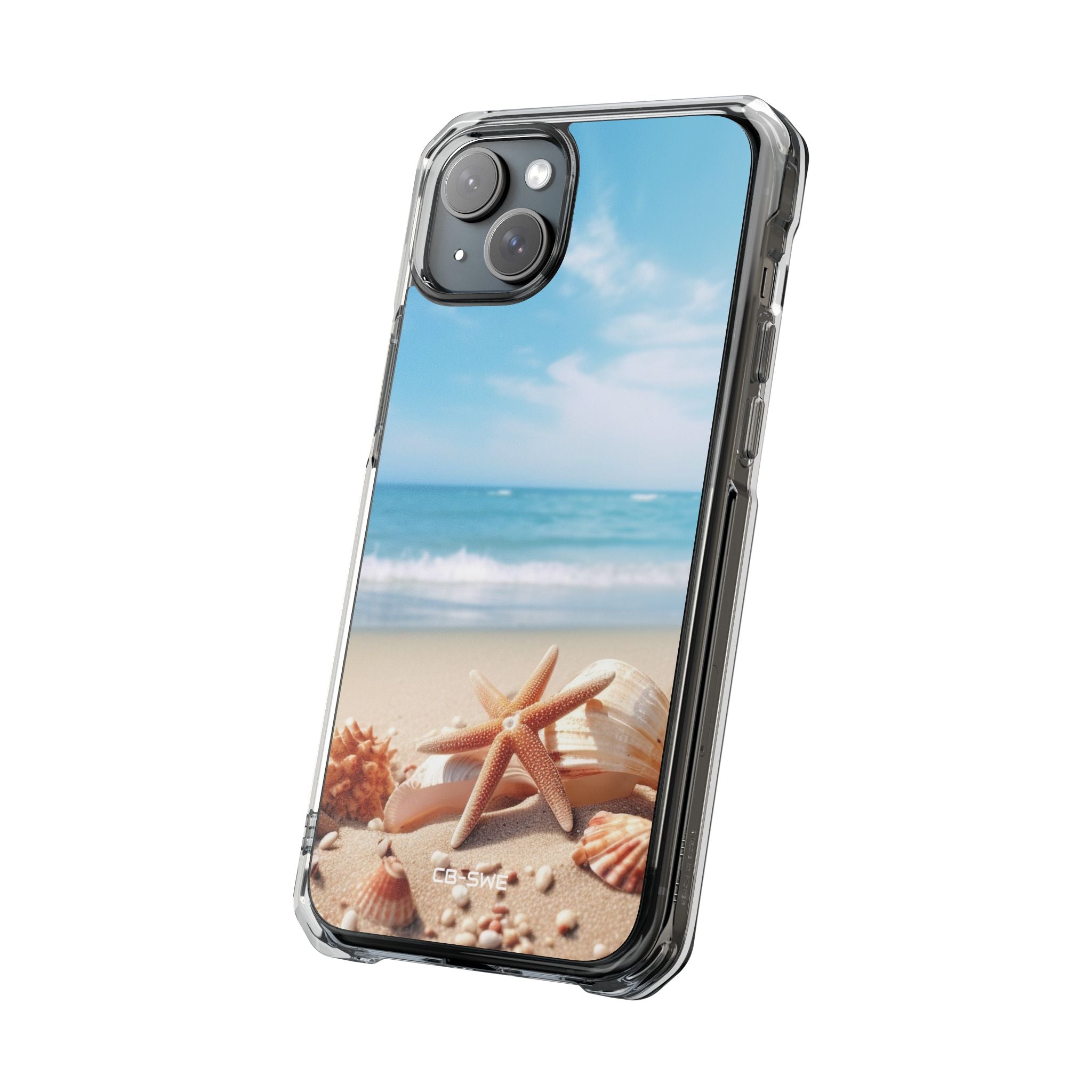 Shells Rest Beneath Waves iPhone Case - Impact