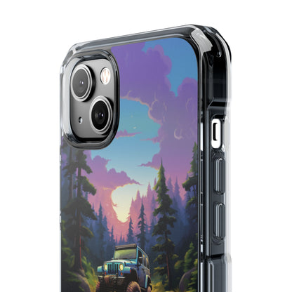 Sunset Forest Drive iPhone Case - Impact