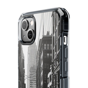 Noir Urban Serenity - Phone Case for iPhone (Clear Impact - Magnetic)