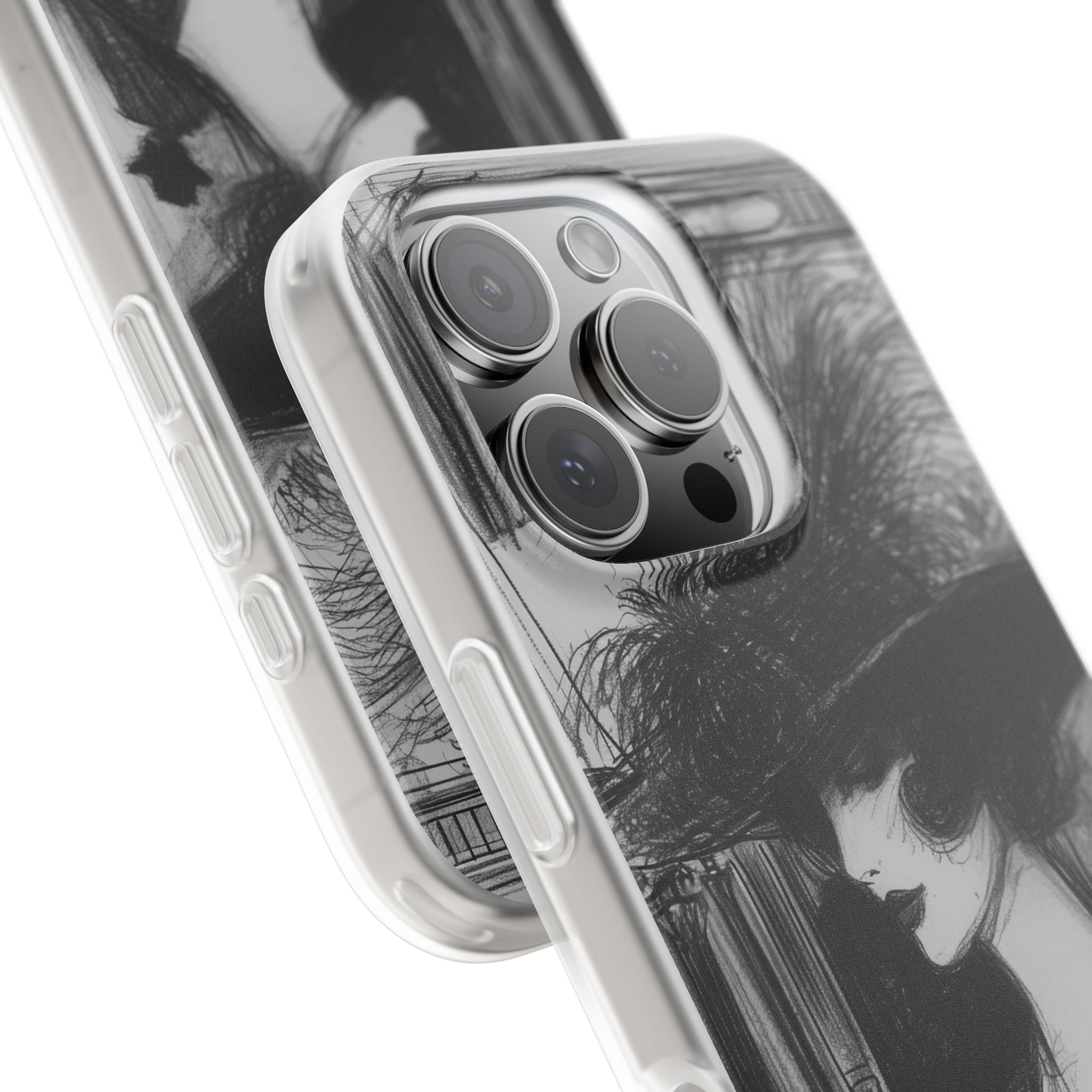 Timeless Elegance in Monochrome iPhone 16 - Flexi Phone Case