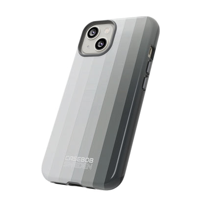 Strisce a gradiente argento iPhone 14 - Tough