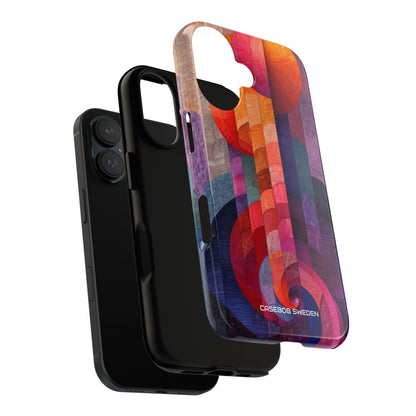 Purple Orange Abstract - Tough iPhone 16 Phone Case