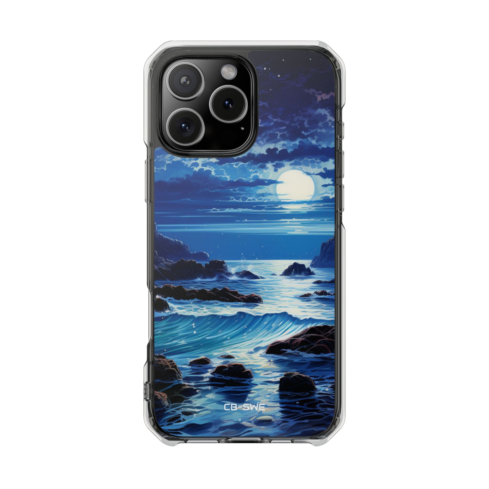 Moonlit Sea Dance iPhone Case - Impact