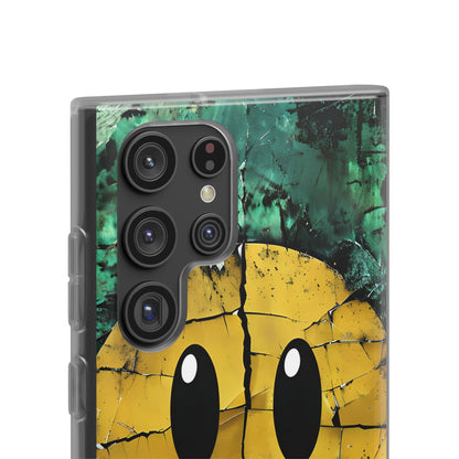 Cracked Smiley Samsung S22 Ultra Case - Soft