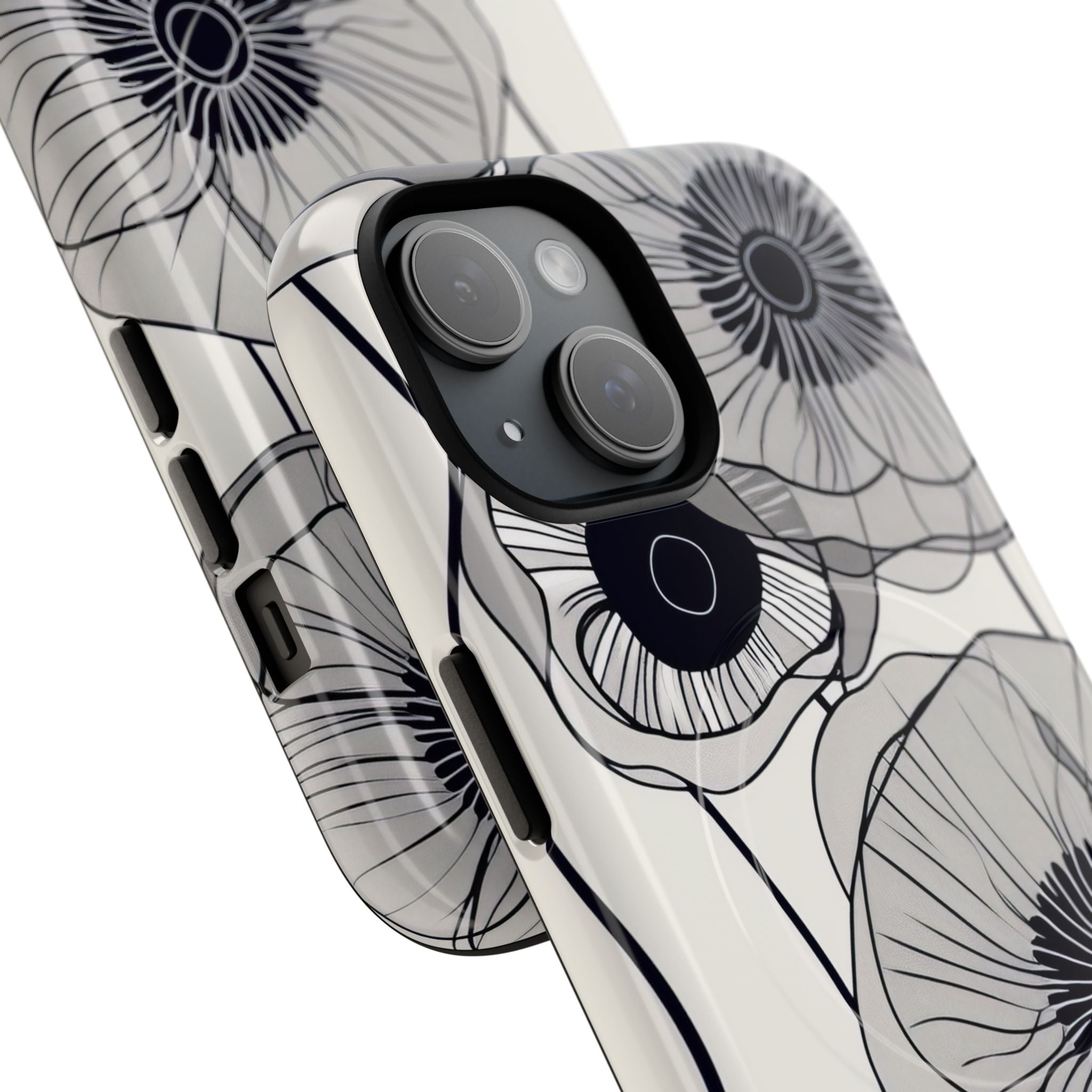 Modern Minimalist Flowers iPhone 15 | Tough+ Phone Case