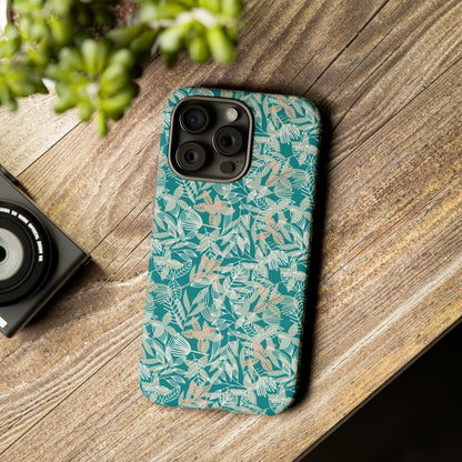 Dark Green Leaf Leaf - Protective Phone Case