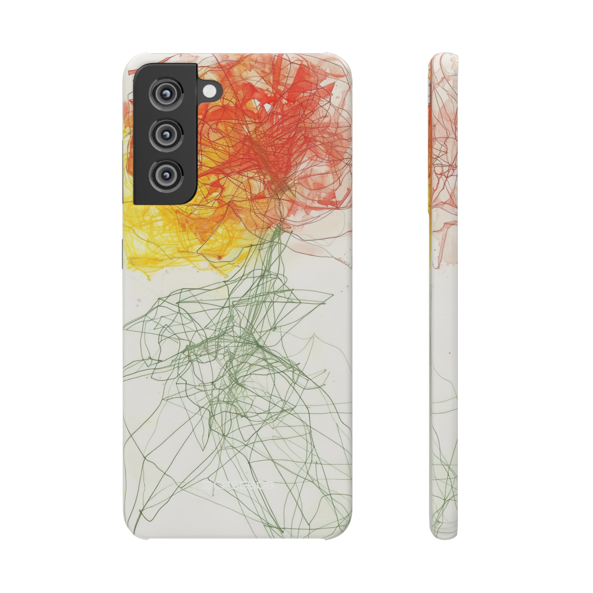 Fiery Blossom | Slim Phone Case for Samsung