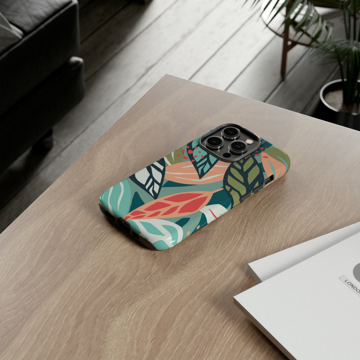 Mixed Tropical Leaf - Protective Phone Case