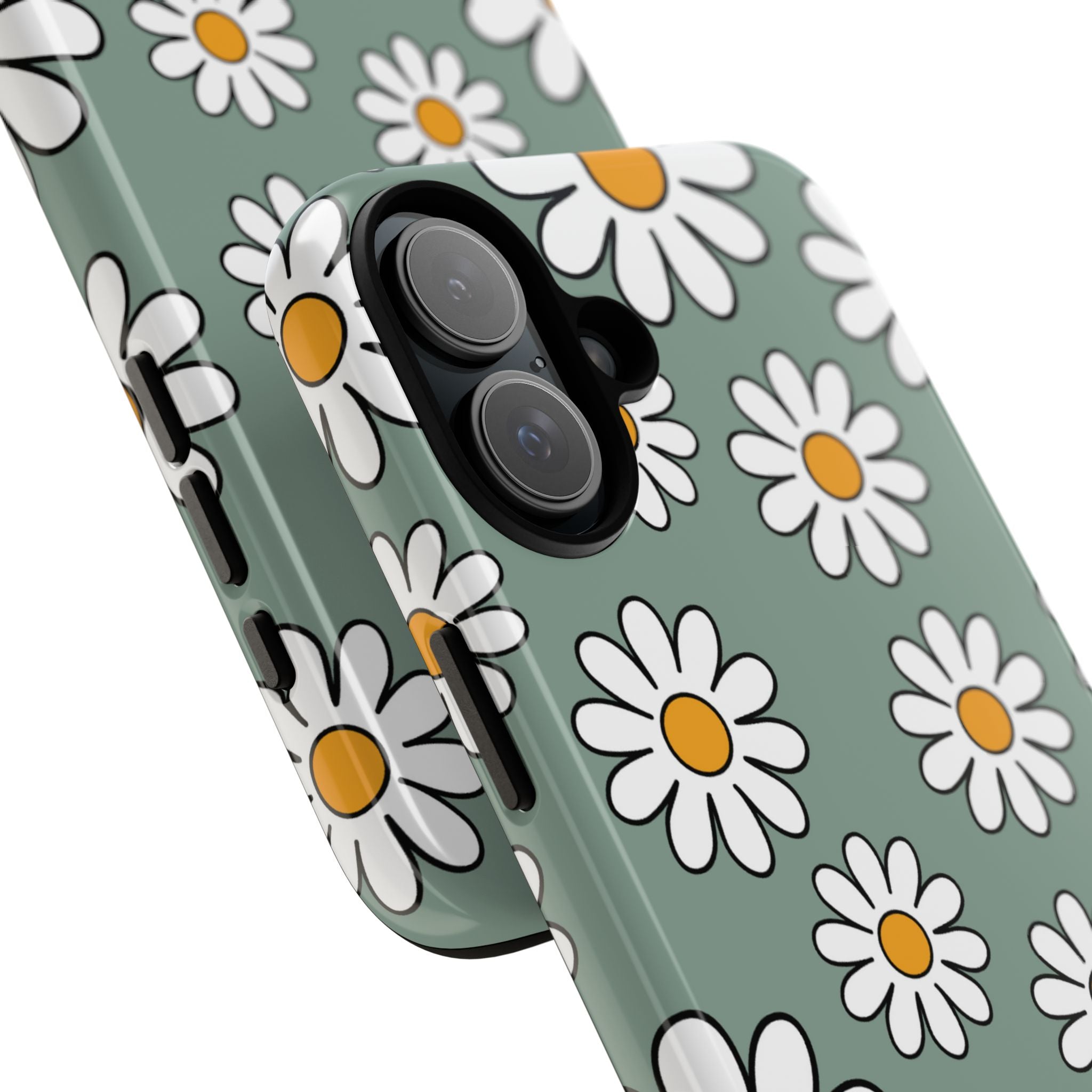 Daisies Dance Playfully - iPhone Case