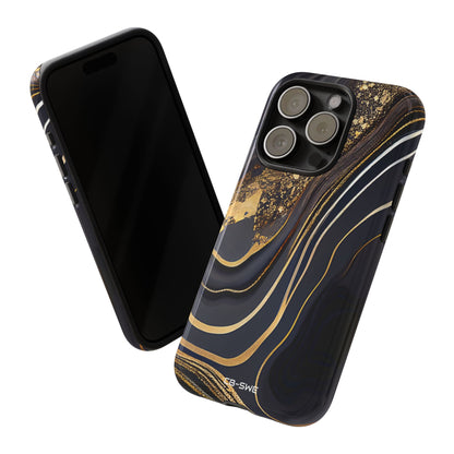 Elegant Gold Streams - iPhone Case