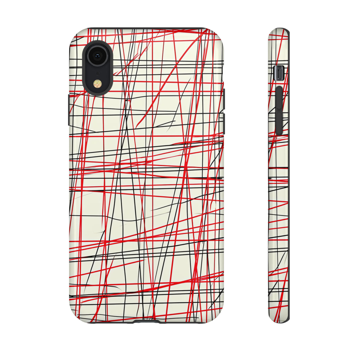 Red Line Minimalist - Protective Phone Case