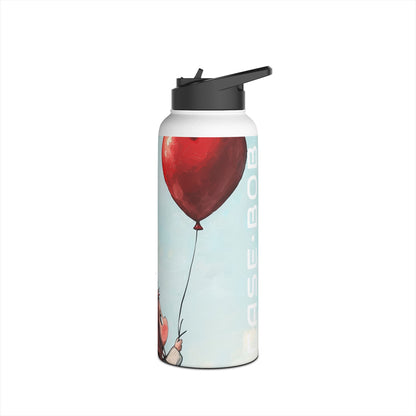 Heart Balloon Whimsy - Stainless Steel Water Bottle