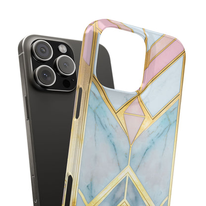 Gold Pink Art Deco - Slim iPhone 16 Phone Case